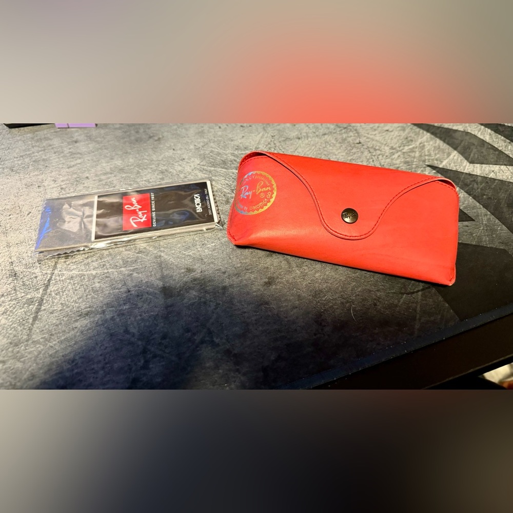 Red Ray Ban Sunglasses Case